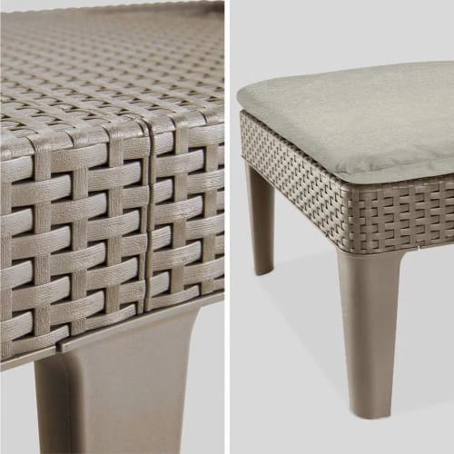 Alice's Garden Bains De Soleil Et Chaises Longues 2 Bains De Soleil En Résine Cappuccino Et Sable 7 Alice's Garden Bains De Soleil Et Chaises Longues 2 Bains De Soleil En Résine Cappuccino Et Sable – Image 5