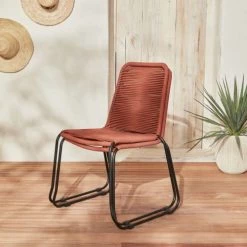 Alice's Garden 2 Chaises De Jardin En Corde Terracotta -Fauteuils de jardin Soldes Boutique 2 chaises de jardin en corde terracotta 2