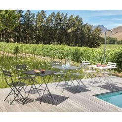 Maisons Du Monde 2 Chaises De Jardin Pliantes En Métal époxy Blanc H80 10 Maisons Du Monde 2 Chaises De Jardin Pliantes En Métal époxy Blanc H80 -Fauteuils de jardin Soldes Boutique 2 chaises de jardin pliantes en metal epoxy blanc h80 1000 14 6 122227 7