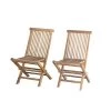 Bois Dessus Bois Dessous 2 Chaises De Jardin Pliantes En Teck Huilé -Fauteuils de jardin Soldes Boutique 2 chaises de jardin pliantes en teck huile