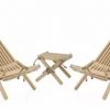 EcoFurn Bains De Soleil Et Chaises Longues 2 Chiliennes Eco + Coussin + 1 Repose-Pied + Montage Mélèze - Naturel -Fauteuils de jardin Soldes Boutique 2 chiliennes eco coussin 1 repose pied montage meleze naturel