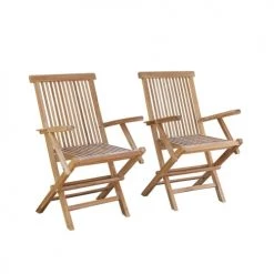 Bois Dessus Bois Dessous Chaises De Jardin 2 Fauteuils De Jardin En Teck Pliants