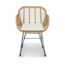 Alice's Garden Fauteuils De Jardin 2 Fauteuils Effet Bambou En Résine Beige Et Métal Noir -Fauteuils de jardin Soldes Boutique 2 fauteuils effet bambou en resine beige et metal noir 4