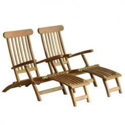 Bois Dessus Bois Dessous Bains De Soleil Et Chaises Longues 2 Steamers En Teck