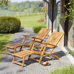 Bois Dessus Bois Dessous Bains De Soleil Et Chaises Longues 2 Transats En Acacia -Fauteuils de jardin Soldes Boutique 2 transats en acacia 1