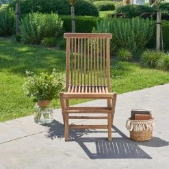 Bois Dessus Bois Dessous 4 Chaises De Jardin En Teck Huilé Pliantes -Fauteuils de jardin Soldes Boutique 4 chaises de jardin en teck huile pliantes 3