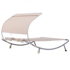 Outsunny Bains De Soleil Et Chaises Longues Bain De Soleil 2 Places Design Contemporain -Fauteuils de jardin Soldes Boutique bain de soleil 2 places design contemporain 3