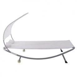 Outsunny Bains De Soleil Et Chaises Longues Bain De Soleil 2 Places Design Contemporain Crème -Fauteuils de jardin Soldes Boutique bain de soleil 2 places design contemporain creme 3