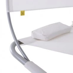 Outsunny Bains De Soleil Et Chaises Longues Bain De Soleil 2 Places Design Contemporain Crème -Fauteuils de jardin Soldes Boutique bain de soleil 2 places design contemporain creme 5