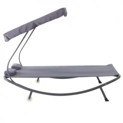 Outsunny Bains De Soleil Et Chaises Longues Bain De Soleil 2 Places Design Contemporain Gris -Fauteuils de jardin Soldes Boutique bain de soleil 2 places design contemporain gris 4