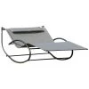 Outsunny Bains De Soleil Et Chaises Longues Bain De Soleil à Bascule 2 Places Design Contemporain Gris 2 Outsunny Bains De Soleil Et Chaises Longues Bain De Soleil à Bascule 2 Places Design Contemporain Gris -Fauteuils de jardin Soldes Boutique bain de soleil a bascule 2 places design contemporain gris