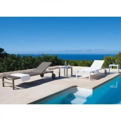 Maisons Du Monde Bains De Soleil Et Chaises Longues Bain De Soleil à Roulettes En Aluminium Blanc 10 Maisons Du Monde Bains De Soleil Et Chaises Longues Bain De Soleil à Roulettes En Aluminium Blanc -Fauteuils de jardin Soldes Boutique bain de soleil a roulettes en aluminium blanc 1000 10 19 116664 5