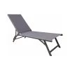 Proloisirs Bains De Soleil Et Chaises Longues Bain De Soleil Aluminium Jersey Gris -Fauteuils de jardin Soldes Boutique bain de soleil aluminium jersey gris