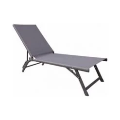 Proloisirs Bains De Soleil Et Chaises Longues Bain De Soleil Aluminium Jersey Gris -Fauteuils de jardin Soldes Boutique bain de soleil aluminium jersey gris 3