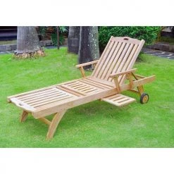 Concept Usine Bains De Soleil Et Chaises Longues Bain De Soleil Avec Roulette Et Tablette En Teck Massif 6 Concept Usine Bains De Soleil Et Chaises Longues Bain De Soleil Avec Roulette Et Tablette En Teck Massif -Fauteuils de jardin Soldes Boutique bain de soleil avec roulette et tablette en teck massif 1