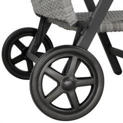 Tectake Bains De Soleil Et Chaises Longues Bain De Soleil Avec Roulettes Auckland En Aluminium Gris Clair -Fauteuils de jardin Soldes Boutique bain de soleil avec roulettes auckland en aluminium gris clair 3