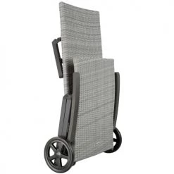 Tectake Bains De Soleil Et Chaises Longues Bain De Soleil Avec Roulettes Auckland En Aluminium Gris Clair -Fauteuils de jardin Soldes Boutique bain de soleil avec roulettes auckland en aluminium gris clair 4