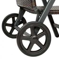 Tectake Bains De Soleil Et Chaises Longues Bain De Soleil Avec Roulettes Auckland En Aluminium Marron -Fauteuils de jardin Soldes Boutique bain de soleil avec roulettes auckland en aluminium marron 3