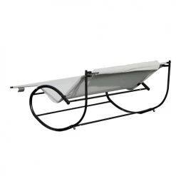 Outsunny Bains De Soleil Et Chaises Longues Bain De Soleil Bascule 2 Places -Fauteuils de jardin Soldes Boutique bain de soleil bascule 2 places 4