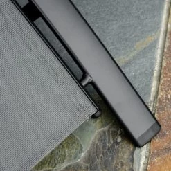 Outsunny Bains De Soleil Et Chaises Longues Bain De Soleil Design Contemporain Inclinable Alu Textilène Gris -Fauteuils de jardin Soldes Boutique bain de soleil design contemporain inclinable alu textilene gris 5