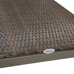 Outsunny Bains De Soleil Et Chaises Longues Bain De Soleil Dossier Inclinable Matelas Inclus Métal Résine Marron -Fauteuils de jardin Soldes Boutique bain de soleil dossier inclinable matelas inclus metal resine marron 5