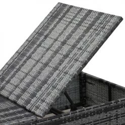 Outsunny Bains De Soleil Et Chaises Longues Bain De Soleil Dossier Réglable Matelas Déperlant Déhoussable Résine -Fauteuils de jardin Soldes Boutique bain de soleil dossier reglable matelas deperlant dehoussable resine 3