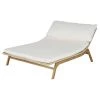 Maisons Du Monde Bains De Soleil Et Chaises Longues Bain De Soleil Double En Corde Tressée Beige Et Coussins écrus -Fauteuils de jardin Soldes Boutique bain de soleil double en corde tressee beige et coussins ecrus 1000 11 25 219498 1