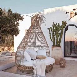 Maisons Du Monde Bains De Soleil Et Chaises Longues Bain De Soleil Double Rond En Résine Tressée Imitation Rotin Et Coussins écrus -Fauteuils de jardin Soldes Boutique bain de soleil double rond en resine tressee imitation rotin et coussins ecrus 1000 6 38 219306 1