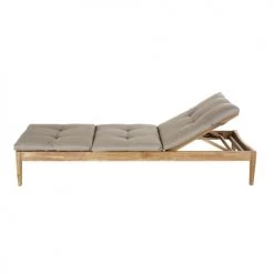 Maisons Du Monde Bains De Soleil Et Chaises Longues Bain De Soleil En Acacia Massif Et Matelas Taupe -Fauteuils de jardin Soldes Boutique bain de soleil en acacia massif et matelas taupe 1000 14 21 198625 2