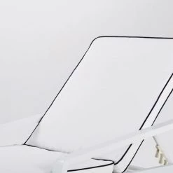 Maisons Du Monde Bains De Soleil Et Chaises Longues Bain De Soleil En Aluminium Avec Matelas Blanc 11 Maisons Du Monde Bains De Soleil Et Chaises Longues Bain De Soleil En Aluminium Avec Matelas Blanc -Fauteuils de jardin Soldes Boutique bain de soleil en aluminium avec matelas blanc 1000 5 37 198395 3