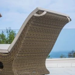 Fauteuils de jardin Soldes Boutique -Fauteuils de jardin Soldes Boutique bain de soleil en aluminium et fibres synthetiques marron 10