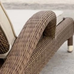 Fauteuils de jardin Soldes Boutique -Fauteuils de jardin Soldes Boutique bain de soleil en aluminium et fibres synthetiques marron 5