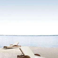 Alexander Rose Bains De Soleil Et Chaises Longues Bain De Soleil En Aluminium Et Fibres Synthétiques Marron -Fauteuils de jardin Soldes Boutique bain de soleil en aluminium et fibres synthetiques marron 6