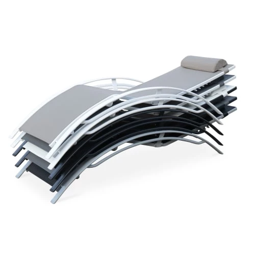 Alice's Garden Bains De Soleil Et Chaises Longues Bain De Soleil En Aluminium Et Textilène Anthracite 6 Alice's Garden Bains De Soleil Et Chaises Longues Bain De Soleil En Aluminium Et Textilène Anthracite – Image 4
