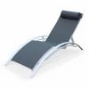 Alice's Garden Bains De Soleil Et Chaises Longues Bain De Soleil En Aluminium Et Textilène Gris Et Blanc 2 Alice's Garden Bains De Soleil Et Chaises Longues Bain De Soleil En Aluminium Et Textilène Gris Et Blanc -Fauteuils de jardin Soldes Boutique bain de soleil en aluminium et textilene gris et blanc