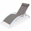 Alice's Garden Bains De Soleil Et Chaises Longues Bain De Soleil En Aluminium Et Textilène Taupe Et Blanc 1 Alice's Garden Bains De Soleil Et Chaises Longues Bain De Soleil En Aluminium Et Textilène Taupe Et Blanc -Fauteuils de jardin Soldes Boutique bain de soleil en aluminium et textilene taupe et blanc