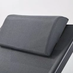 Maisons Du Monde Bains De Soleil Et Chaises Longues Bain De Soleil En Aluminium Et Toile Plastifiée Gris -Fauteuils de jardin Soldes Boutique bain de soleil en aluminium et toile plastifiee gris 1000 16 32 198882 3