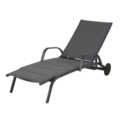 Maisons Du Monde Bains De Soleil Et Chaises Longues Bain De Soleil En Aluminium Et Toile Plastifiée Gris Anthracite 3 Maisons Du Monde Bains De Soleil Et Chaises Longues Bain De Soleil En Aluminium Et Toile Plastifiée Gris Anthracite