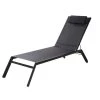 Maisons Du Monde Bains De Soleil Et Chaises Longues Bain De Soleil En Aluminium Et Toile Plastifiée Noire -Fauteuils de jardin Soldes Boutique bain de soleil en aluminium et toile plastifiee noire 1000 14 30 198880 1