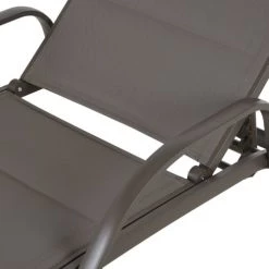 Maisons Du Monde Bains De Soleil Et Chaises Longues Bain De Soleil En Aluminium Et Toile Plastifiée Taupe -Fauteuils de jardin Soldes Boutique bain de soleil en aluminium et toile plastifiee taupe 1000 5 0 219186 3