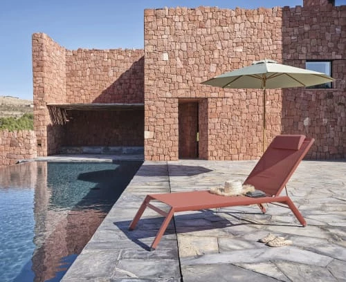 Maisons Du Monde Bains De Soleil Et Chaises Longues Bain De Soleil En Aluminium Et Toile Plastifiée Terracotta 4 Maisons Du Monde Bains De Soleil Et Chaises Longues Bain De Soleil En Aluminium Et Toile Plastifiée Terracotta – Image 2