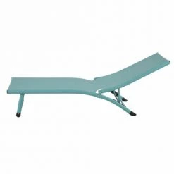 Maisons Du Monde Bains De Soleil Et Chaises Longues Bain De Soleil En Aluminium Et Toile Plastifiée Turquoise -Fauteuils de jardin Soldes Boutique bain de soleil en aluminium et toile plastifiee turquoise 1000 11 22 218716 1