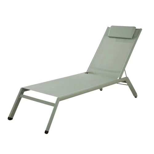 Maisons Du Monde Bains De Soleil Et Chaises Longues Bain De Soleil En Aluminium Et Toile Plastifiée Vert Kaki 3 Maisons Du Monde Bains De Soleil Et Chaises Longues Bain De Soleil En Aluminium Et Toile Plastifiée Vert Kaki