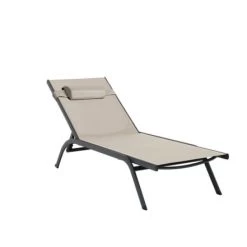 Ozalide Bains De Soleil Et Chaises Longues Bain De Soleil En Aluminium Lin -Fauteuils de jardin Soldes Boutique bain de soleil en aluminium lin 2