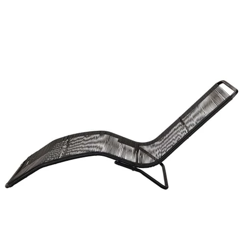 Maisons Du Monde Bains De Soleil Et Chaises Longues Bain De Soleil En Métal Et Fil De Résine Noir 4 Maisons Du Monde Bains De Soleil Et Chaises Longues Bain De Soleil En Métal Et Fil De Résine Noir – Image 2