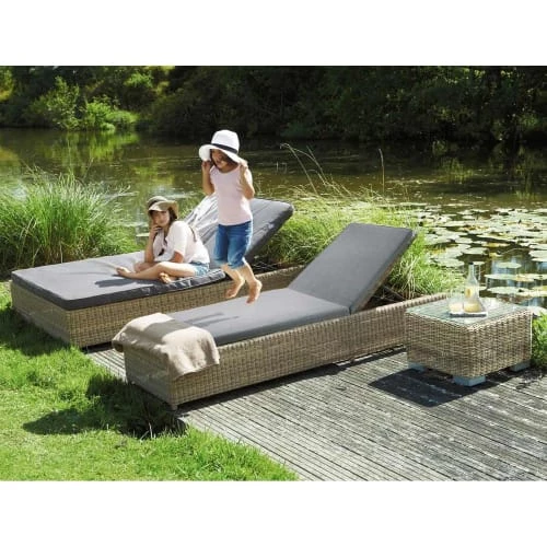 Maisons Du Monde Bains De Soleil Et Chaises Longues Bain De Soleil En Résine Tressée 5 Maisons Du Monde Bains De Soleil Et Chaises Longues Bain De Soleil En Résine Tressée – Image 3