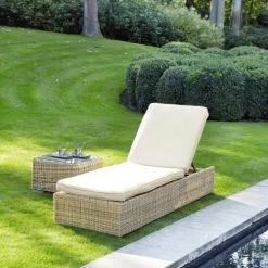 Maisons Du Monde Bains De Soleil Et Chaises Longues Bain De Soleil En Résine Tressée -Fauteuils de jardin Soldes Boutique bain de soleil en resine tressee 1000 8 34 111103 5