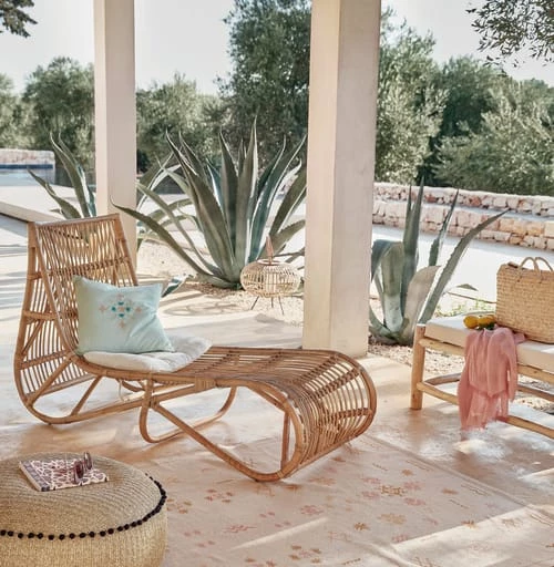 Maisons Du Monde Bains De Soleil Et Chaises Longues Bain De Soleil En Rotin Et Coussin écru 6 Maisons Du Monde Bains De Soleil Et Chaises Longues Bain De Soleil En Rotin Et Coussin écru – Image 4