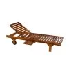 MACABANE Bains De Soleil Et Chaises Longues Bain De Soleil En Teck Huilé -Fauteuils de jardin Soldes Boutique bain de soleil en teck huile
