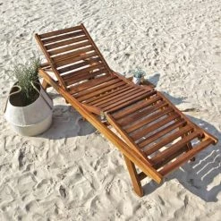 Bois Dessus Bois Dessous Bains De Soleil Et Chaises Longues Bain De Soleil En Teck Huilé -Fauteuils de jardin Soldes Boutique bain de soleil en teck huile 5